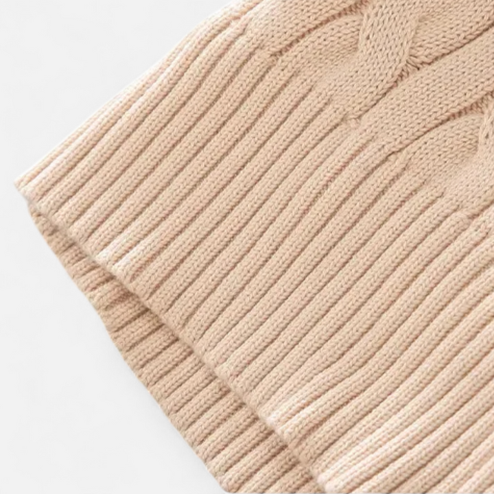 Charles Maison | Men’s Thick-Knit Turtleneck Zip Sweater