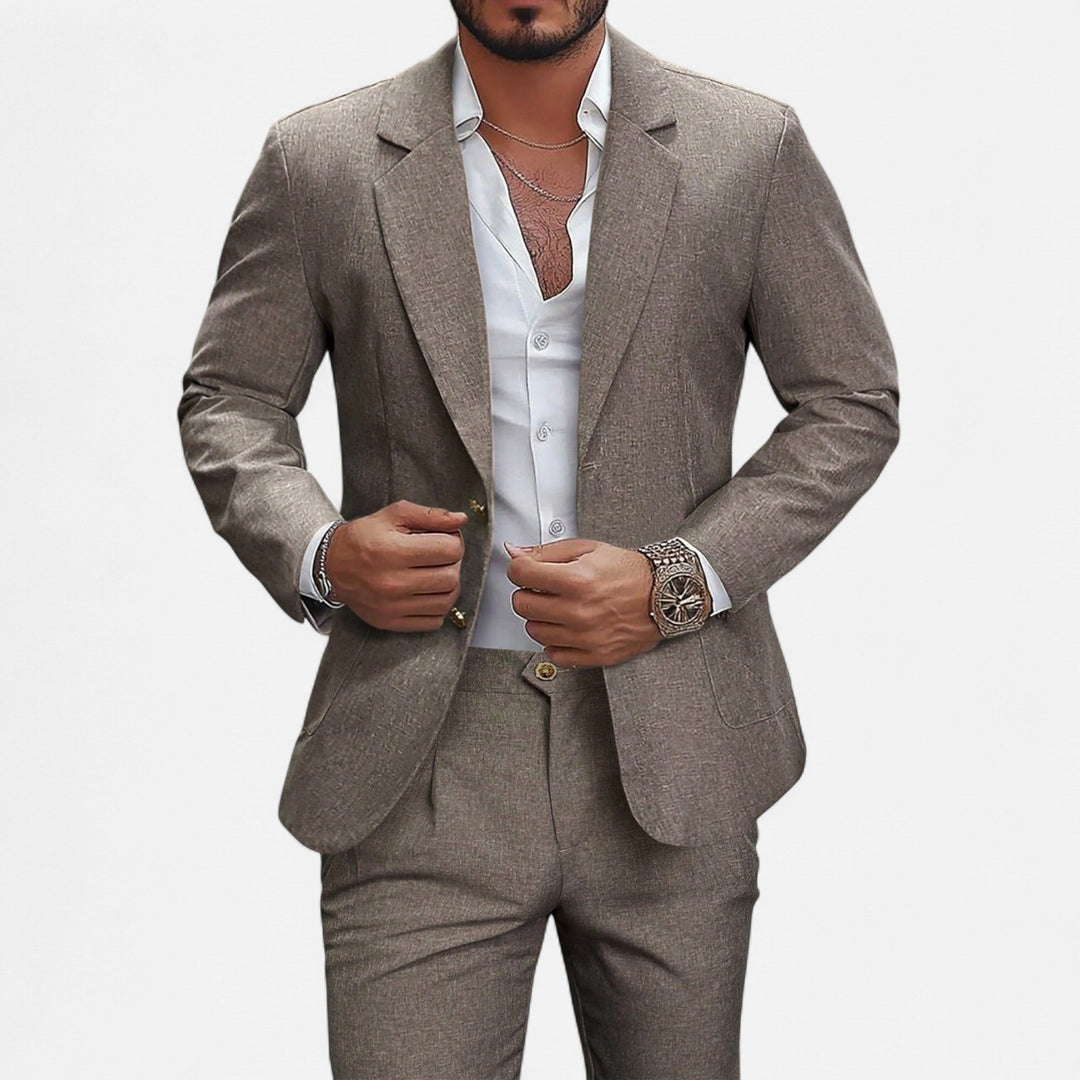 Charles Maison | Men’s Single-Breasted Blazer & Trousers in Twill Heritage