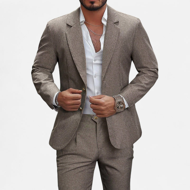 Charles Maison | Men’s Single-Breasted Blazer & Trousers in Twill Heritage