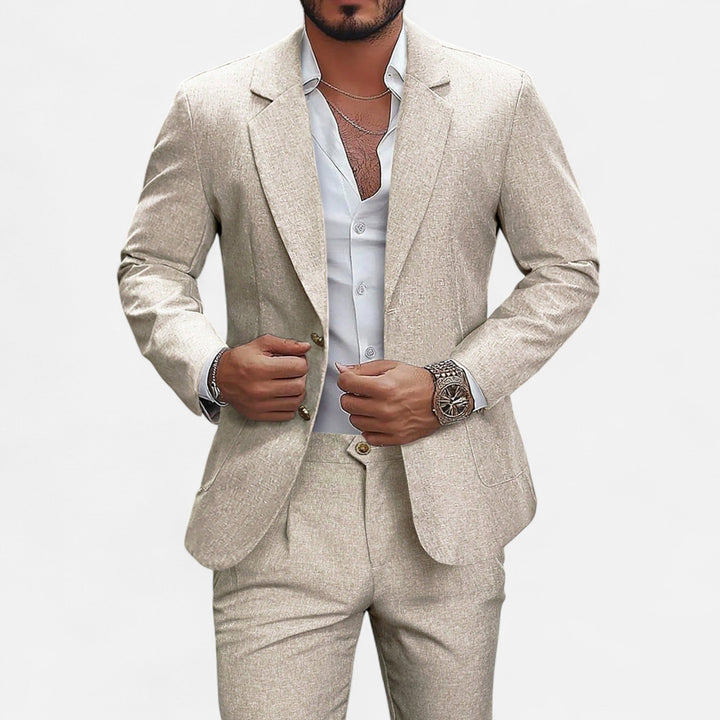 Charles Maison | Men’s Single-Breasted Blazer & Trousers in Twill Heritage