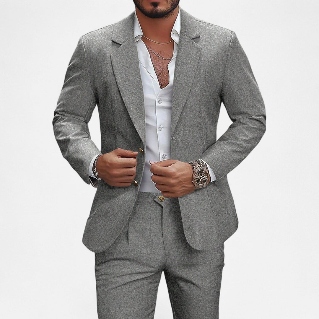 Charles Maison | Men’s Single-Breasted Blazer & Trousers in Twill Heritage