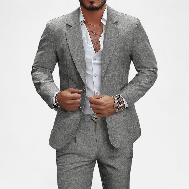 Charles Maison | Men’s Single-Breasted Blazer & Trousers in Twill Heritage