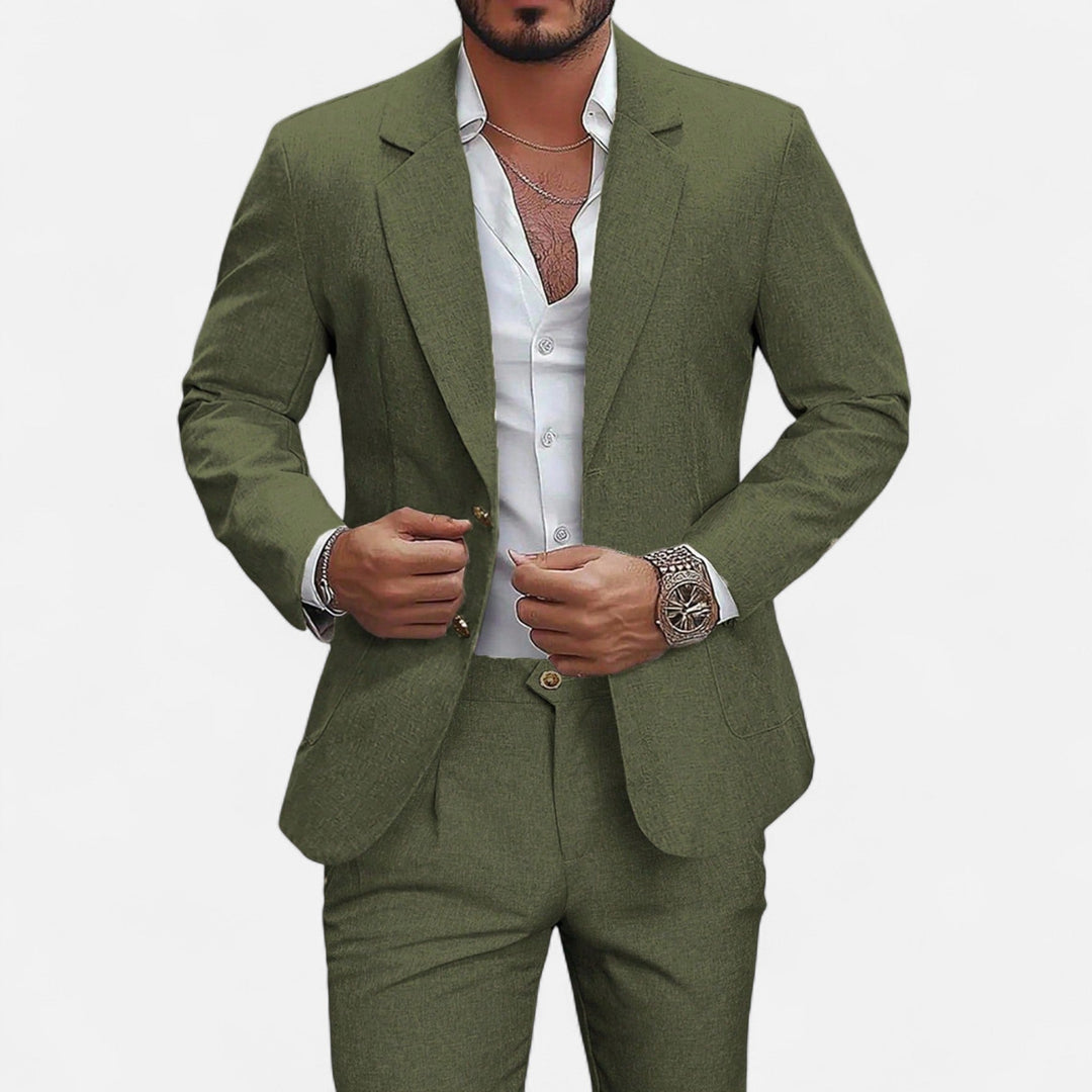 Charles Maison | Men’s Single-Breasted Blazer & Trousers in Twill Heritage