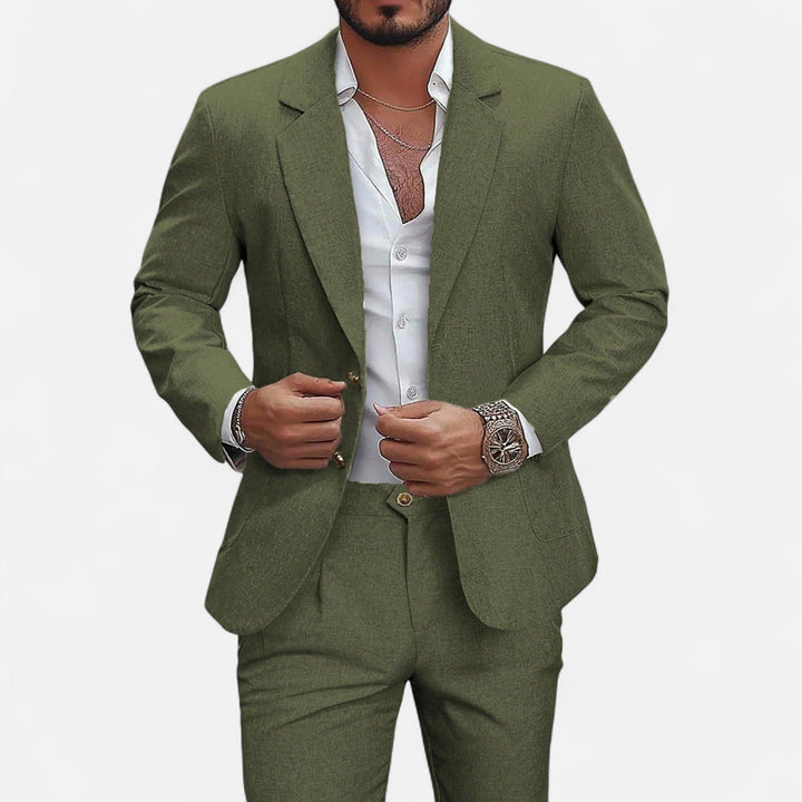 Charles Maison | Men’s Single-Breasted Blazer & Trousers in Twill Heritage