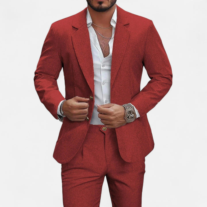 Charles Maison | Men’s Single-Breasted Blazer & Trousers in Twill Heritage
