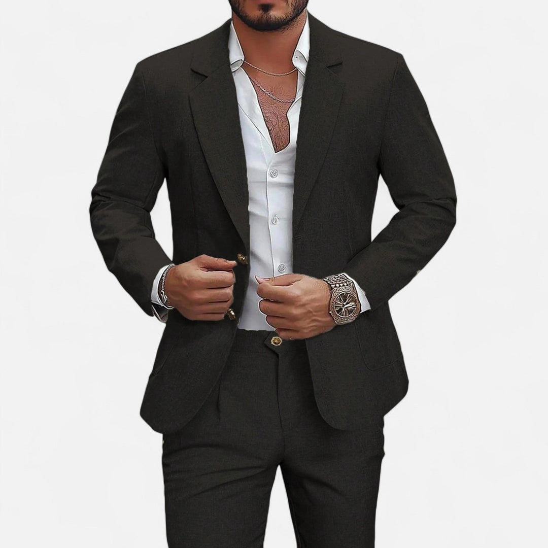 Charles Maison | Men’s Single-Breasted Blazer & Trousers in Twill Heritage