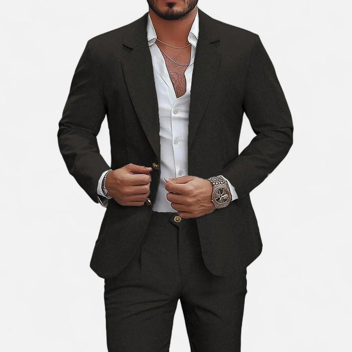 Charles Maison | Men’s Single-Breasted Blazer & Trousers in Twill Heritage