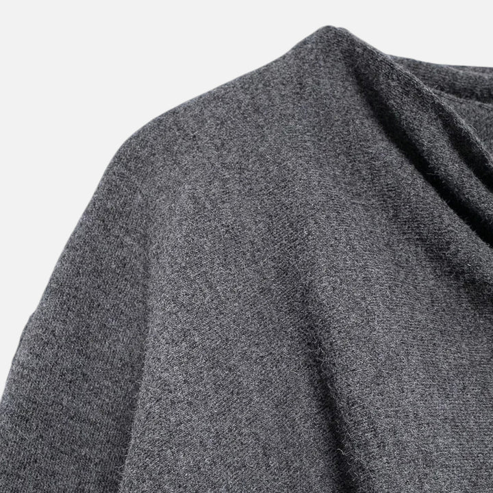 Charles Maison | Women’s Elegant Wool-Feel Poncho Cardigan