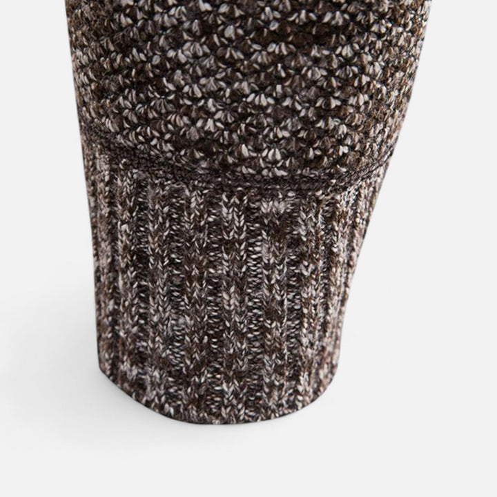 Charles Maison | Men’s Knitted Turtleneck Sweater – Thick Winter Warmth