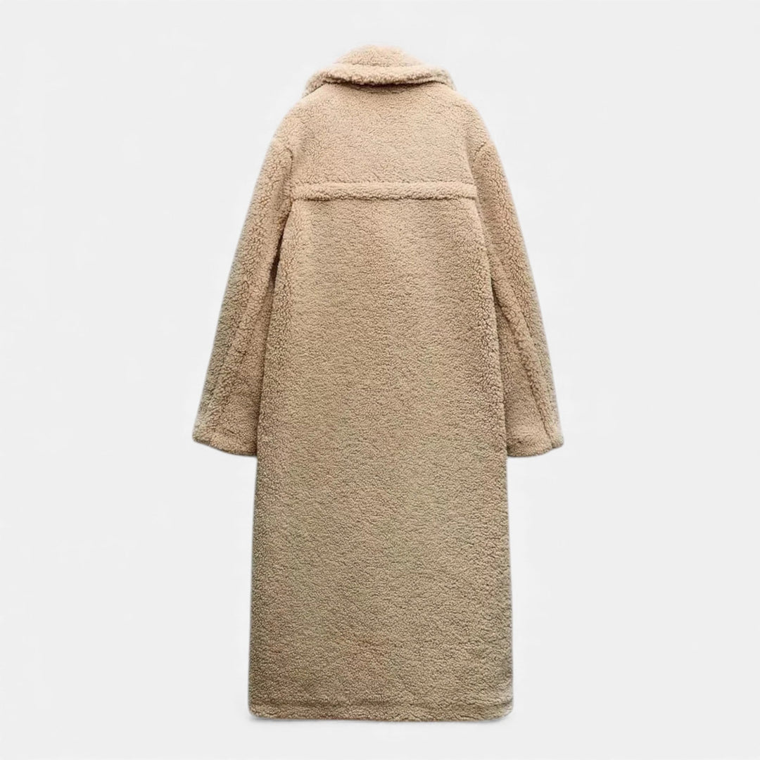 Charles Maison | Women’s Long Double-Breasted Teddy Coat