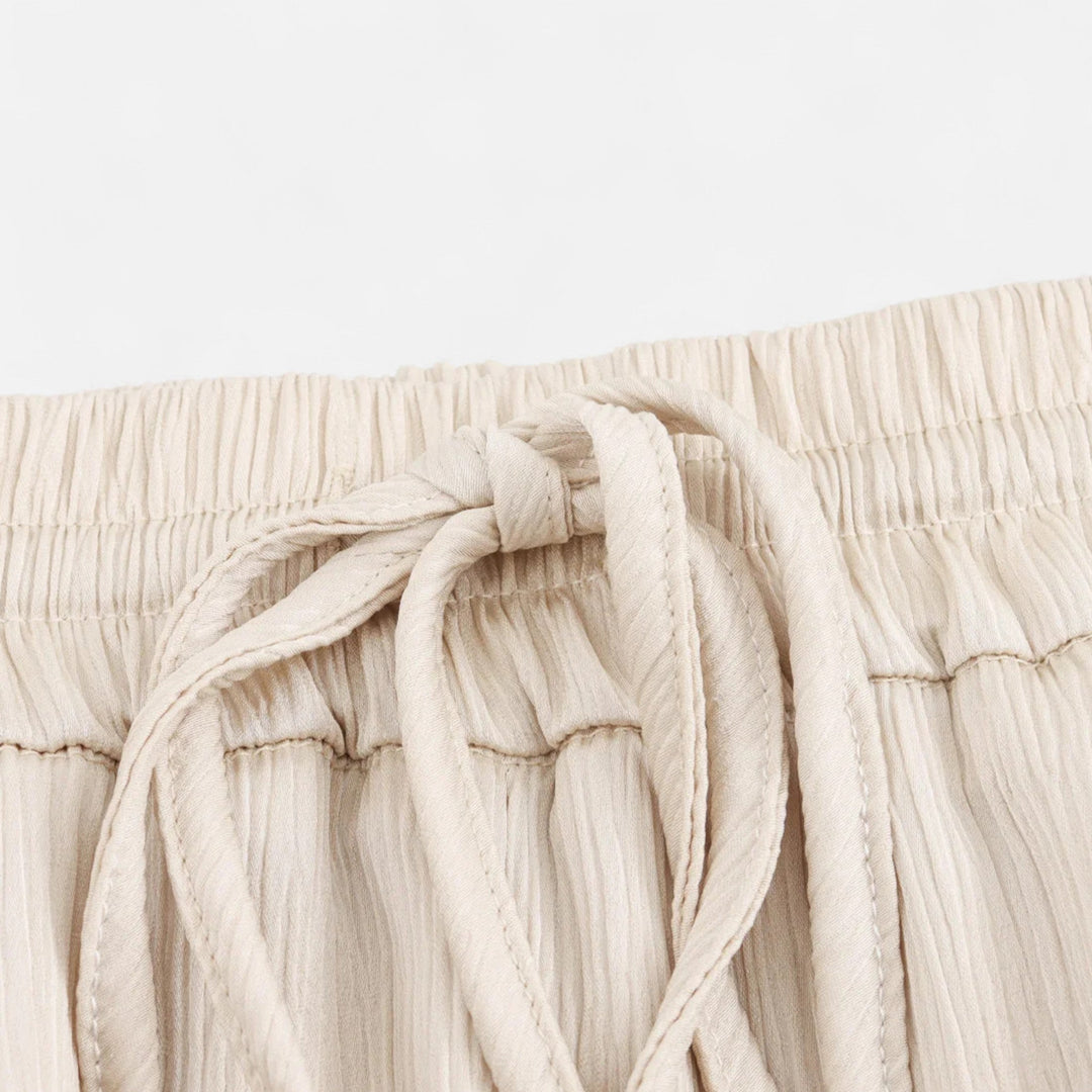 Charles Maison | Women’s Wrinkled Suit Jacket & Pants Set – Sculpted Autumn Elegance