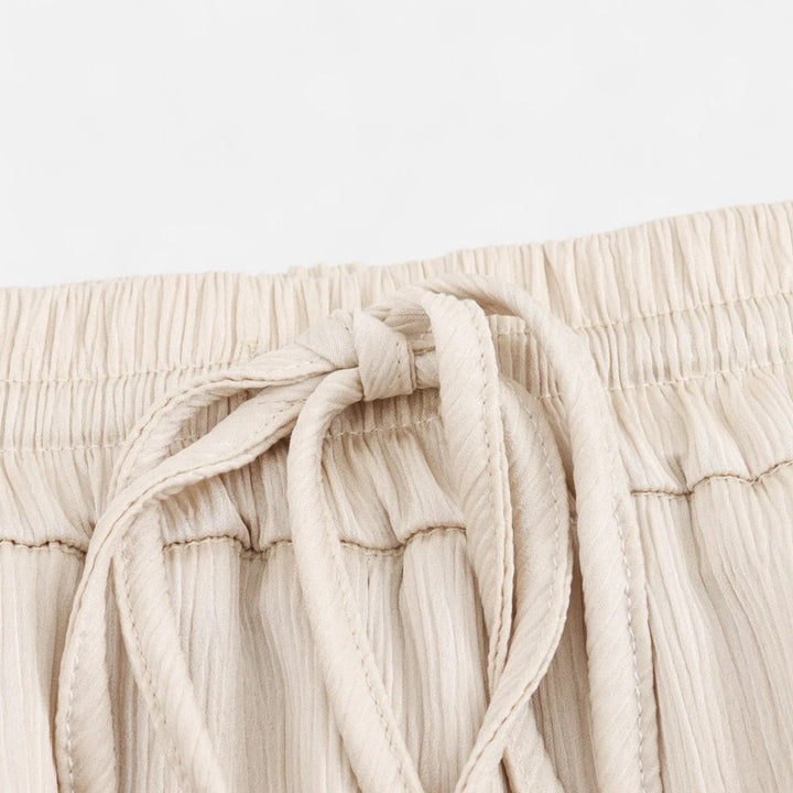 Charles Maison | Women’s Wrinkled Suit Jacket & Pants Set – Sculpted Autumn Elegance
