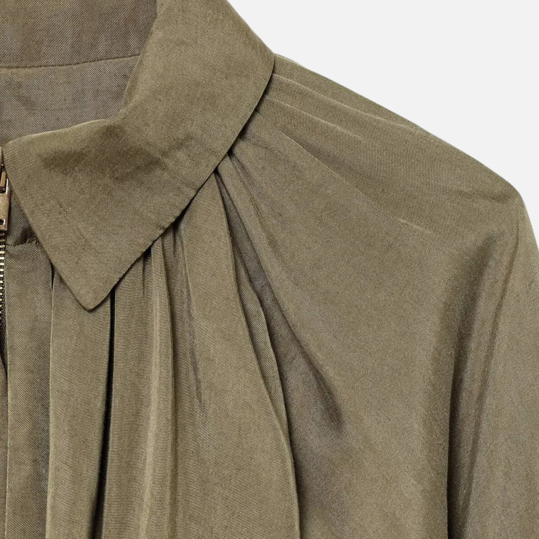 Charles Maison | Women’s Pleated Lapel Blouse