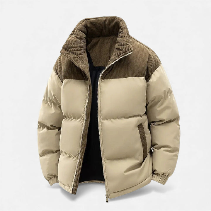 Charles Maison | Men’s Fleece-Lined Winter Jacket with Removable Hood