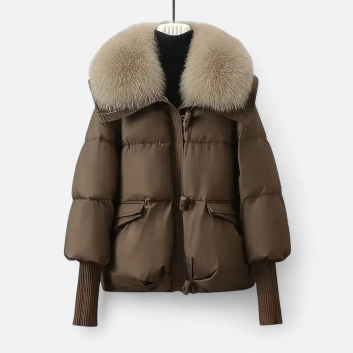 Charles Maison | Women’s Fur-Collar Down Cotton Jacket