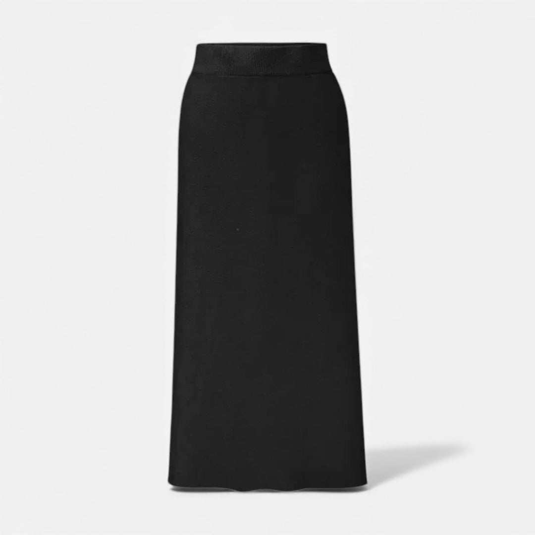 Charles Maison | Women’s Wool A-Line Split Midi Skirt