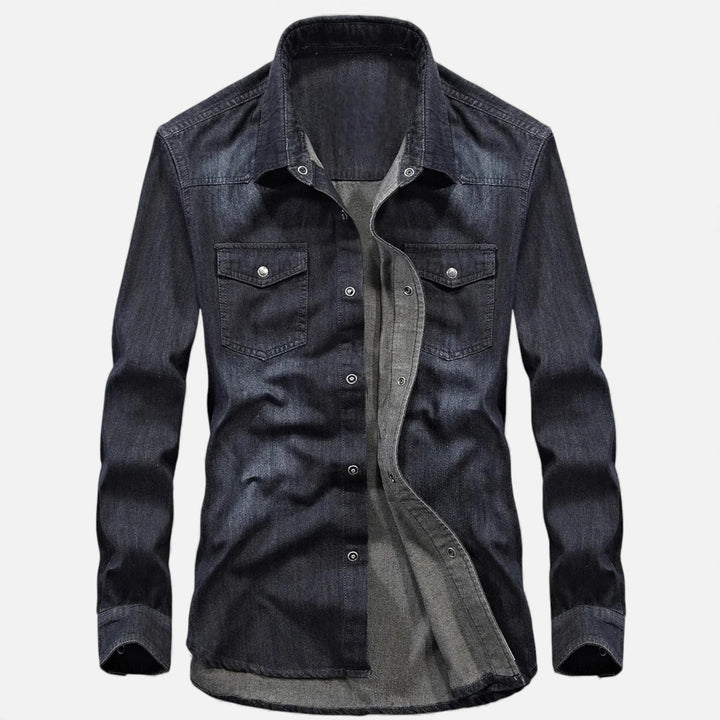 Charles Maison | Men’s Loose-Fit Denim Shirt for Autumn/Winter