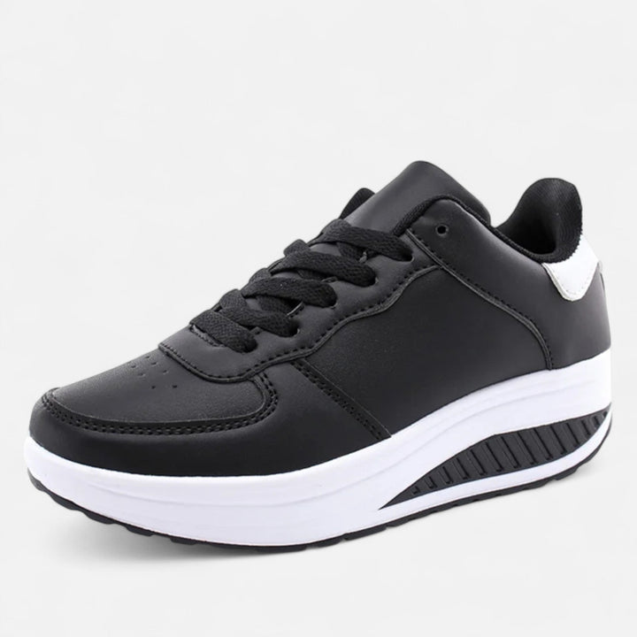 Charles Maison | Women’s Leather Wedge Sneakers Édition Élégance