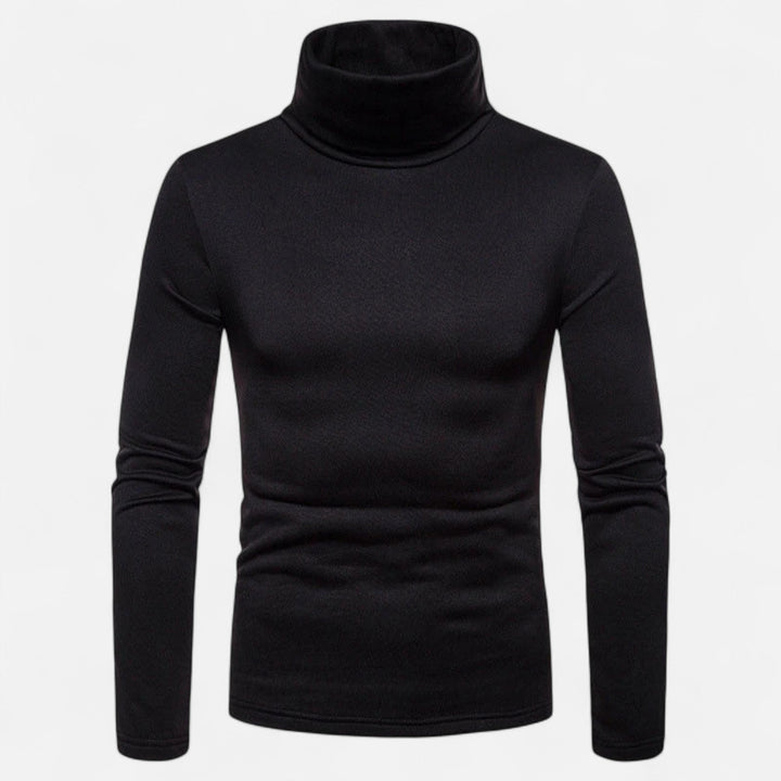 Charles Maison | Men’s Slim Fit Turtleneck Sweater – Autumn Winter Stretch