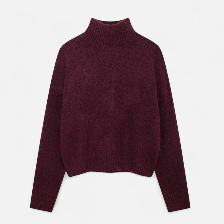 Charles Maison | Women’s Vintage Turtleneck Sweater – Classic Winter Warmth