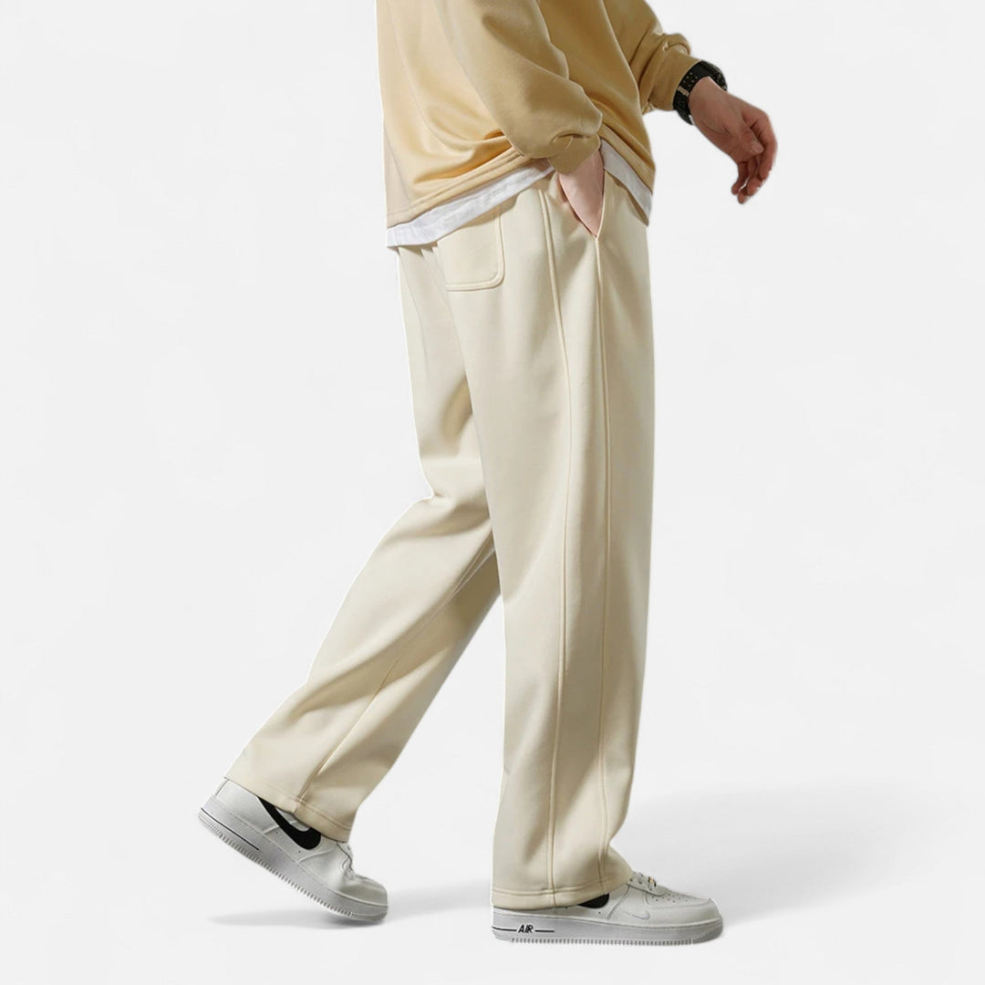 Charles Maison | Men’s Wide-Leg Cotton Jogger Pants