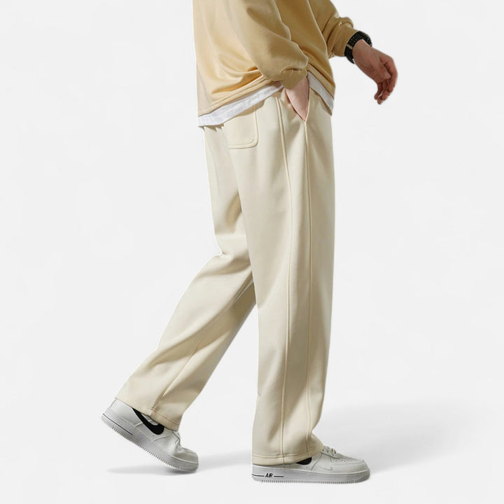 Charles Maison | Men’s Wide-Leg Cotton Jogger Pants