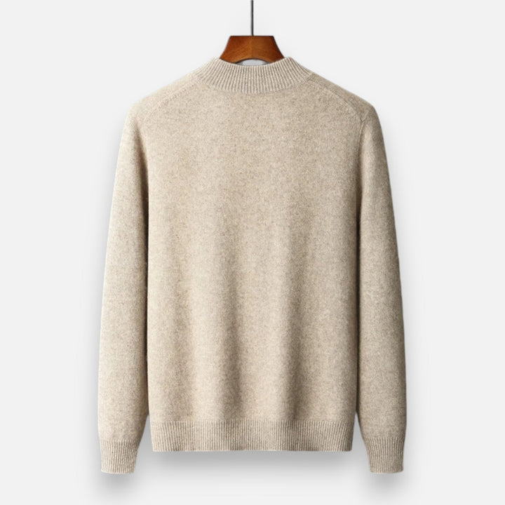 Charles Maison | Men’s Merino Wool Zip Sweater
