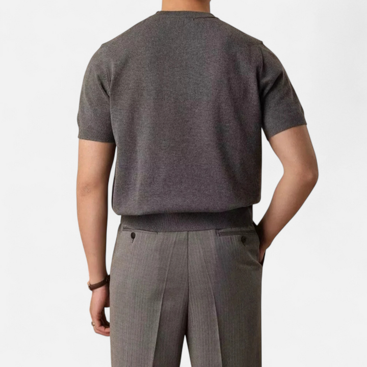 Charles Maison | Men’s Slim-Fit Knitted T-Shirt