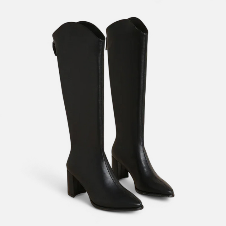 Charles Maison | Women’s Knee-High Zip Heeled Boots