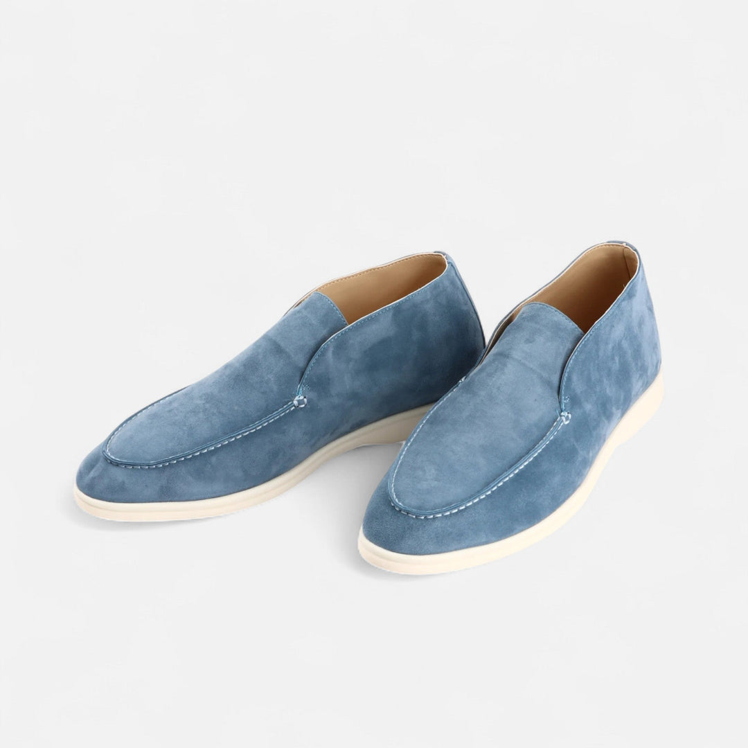 Charles Maison | Men’s Suede Mule Loafers in Heritage Camel