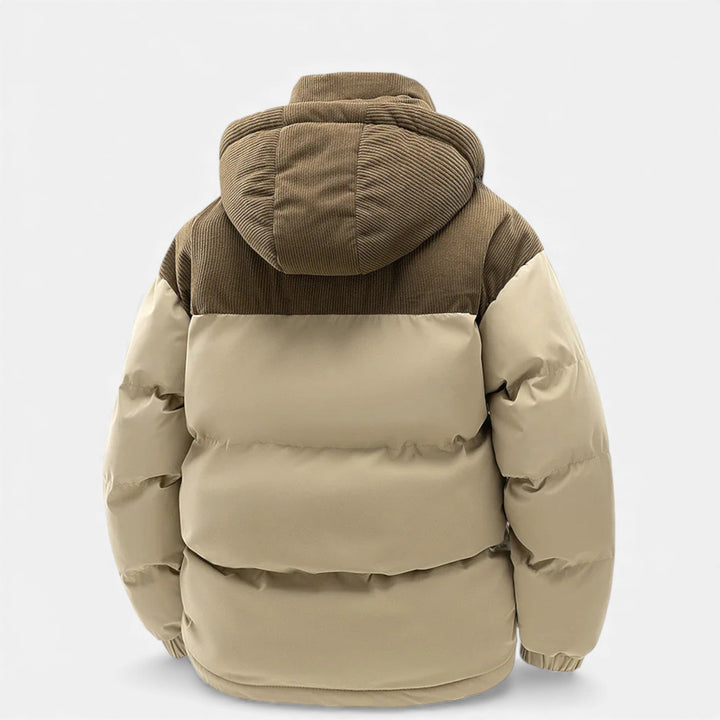 Charles Maison | Men’s Fleece-Lined Winter Jacket with Removable Hood