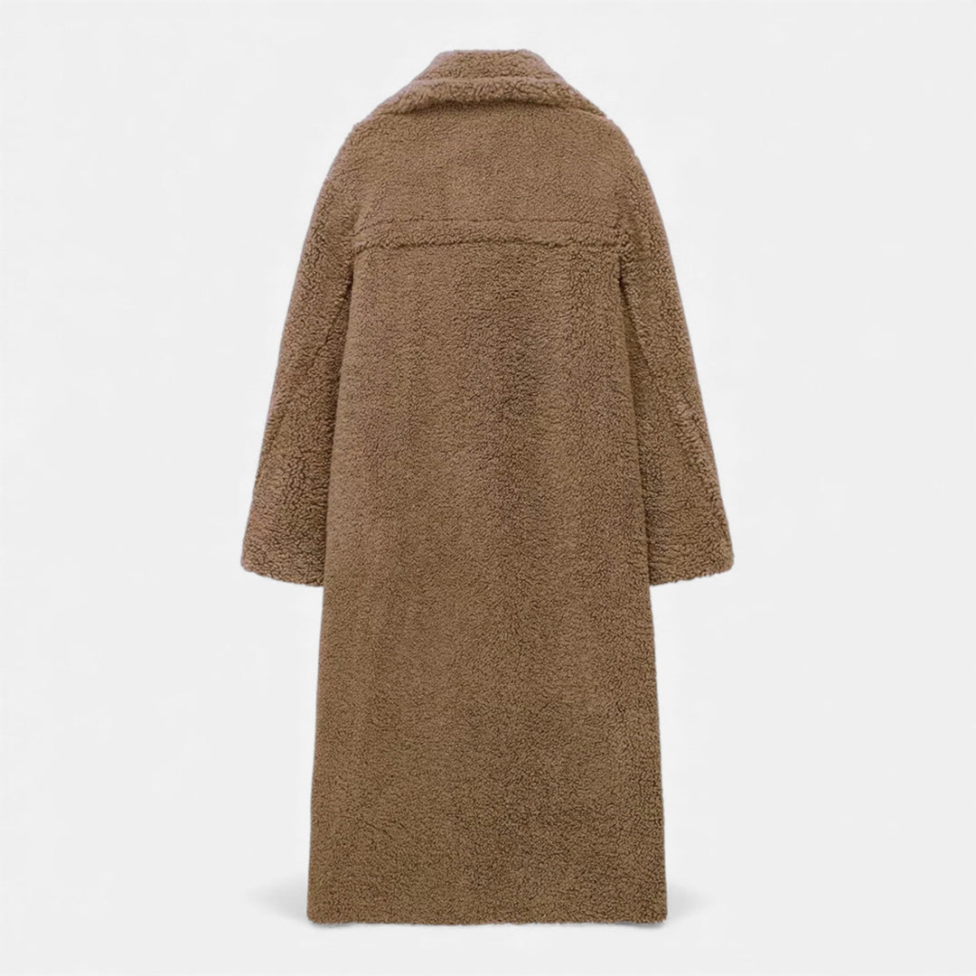 Charles Maison | Women’s Long Double-Breasted Teddy Coat