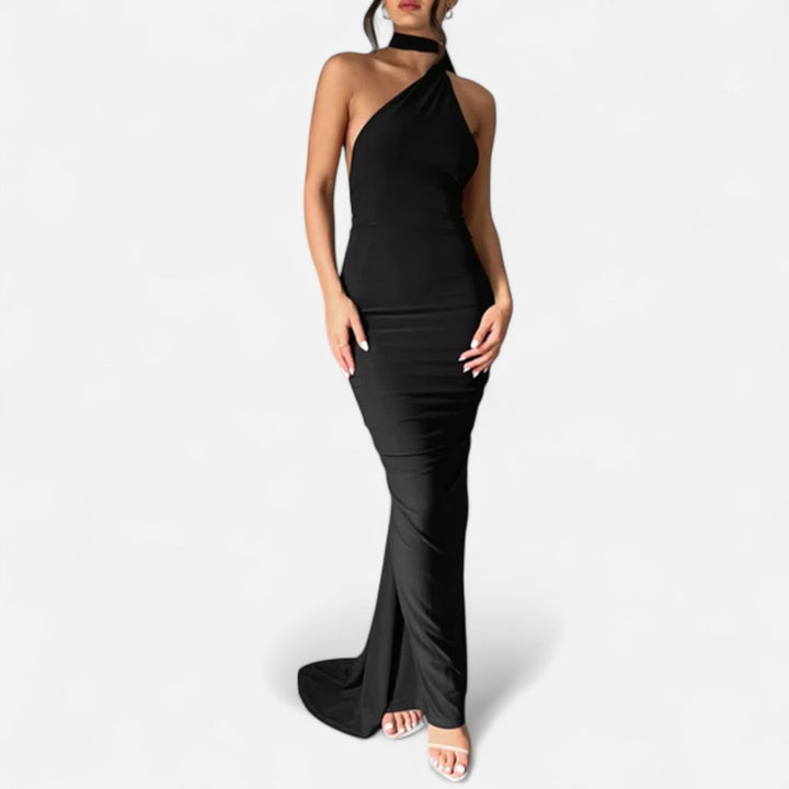 Charles Maison | Women’s Backless Scarf-Tie Evening Dress