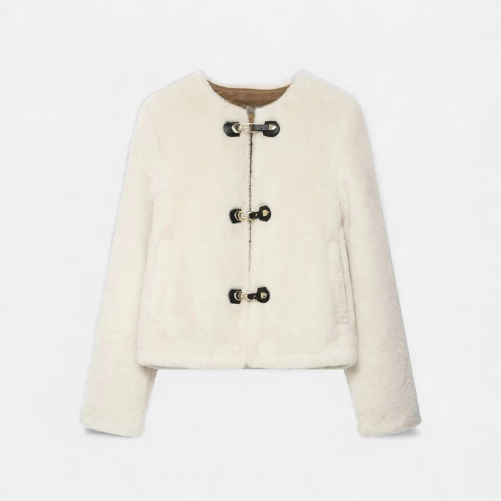 Charles Maison | Women’s Faux Fur Toggle Button Jacket