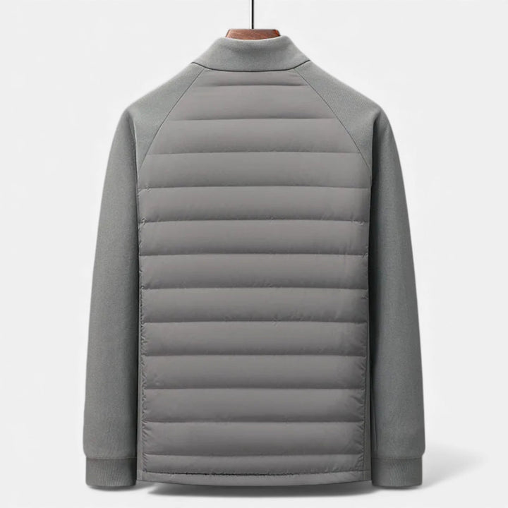 Charles Maison | Men’s Quilted Down Jacket with Stand-Up Collar