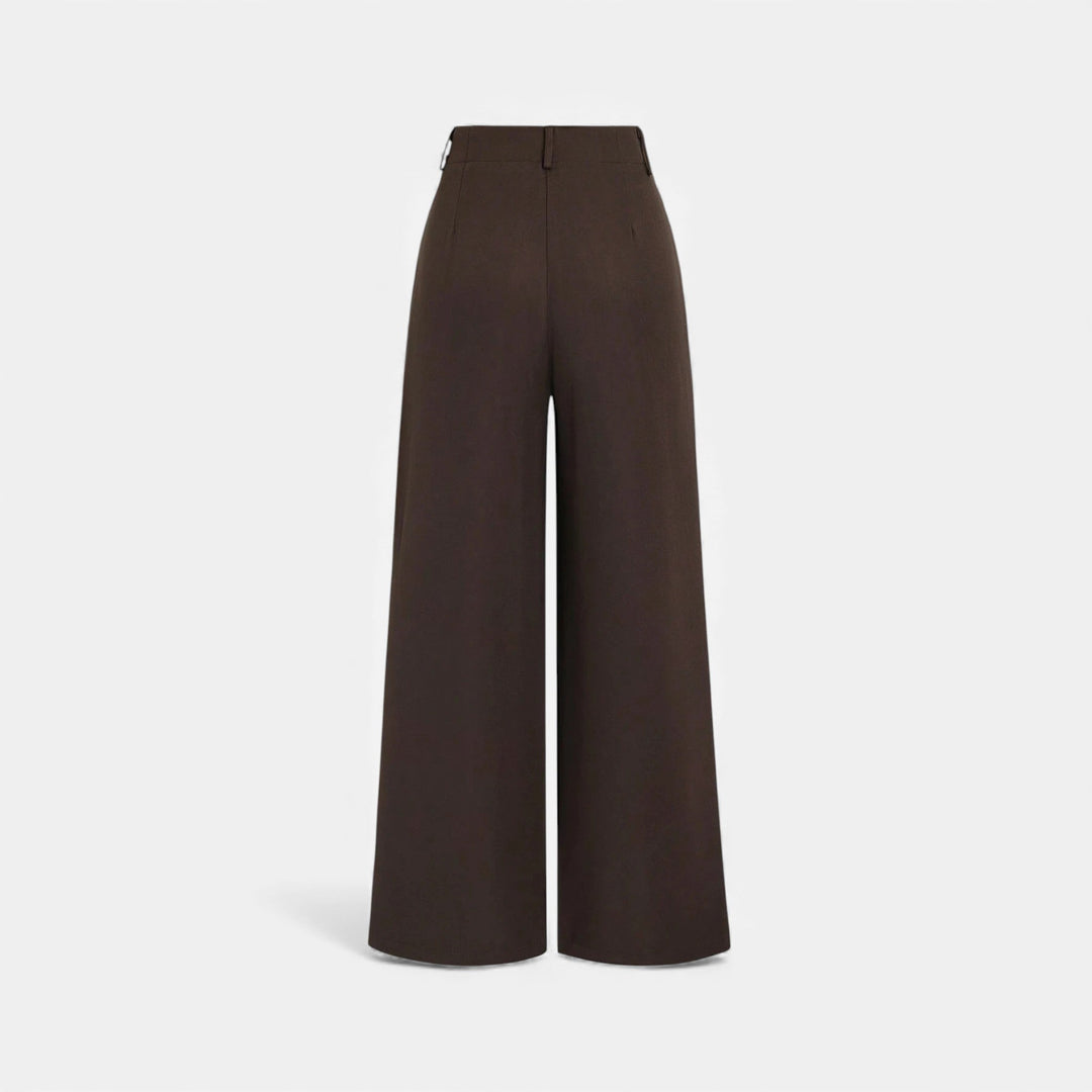 Charles Maison | Women’s Jacquard Pleated Wide-Leg Trousers