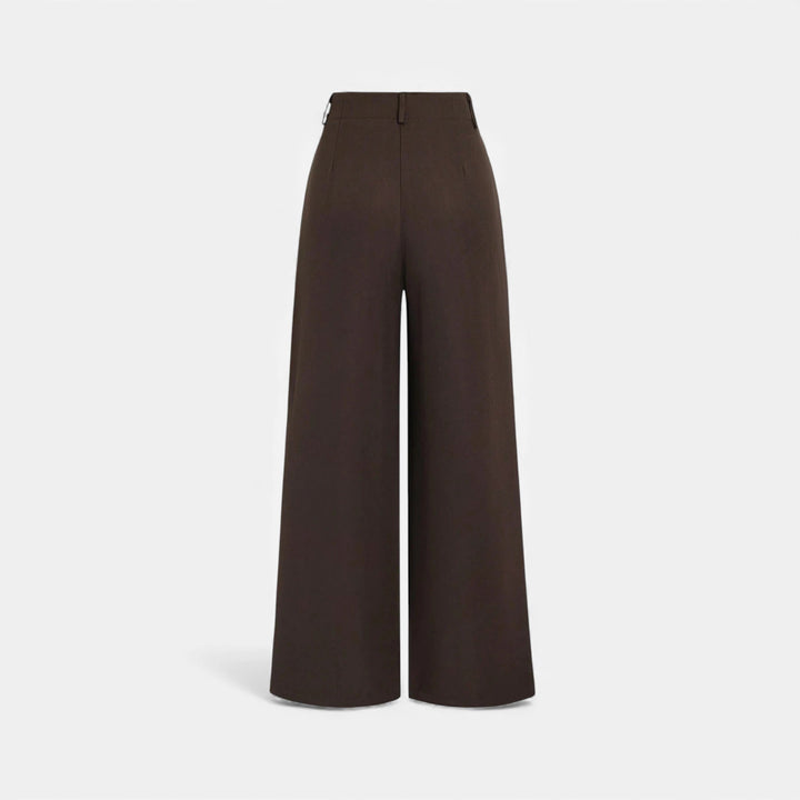 Charles Maison | Women’s Jacquard Pleated Wide-Leg Trousers