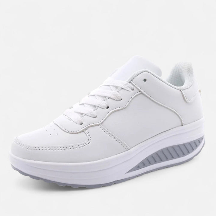 Charles Maison | Women’s Leather Wedge Sneakers Édition Élégance