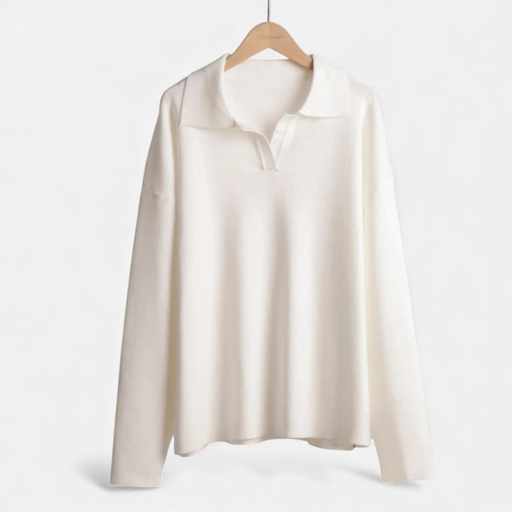 Charles Maison | Women’s Cashmere-Feel Polo Lounge Set with Elegant Knit Detail