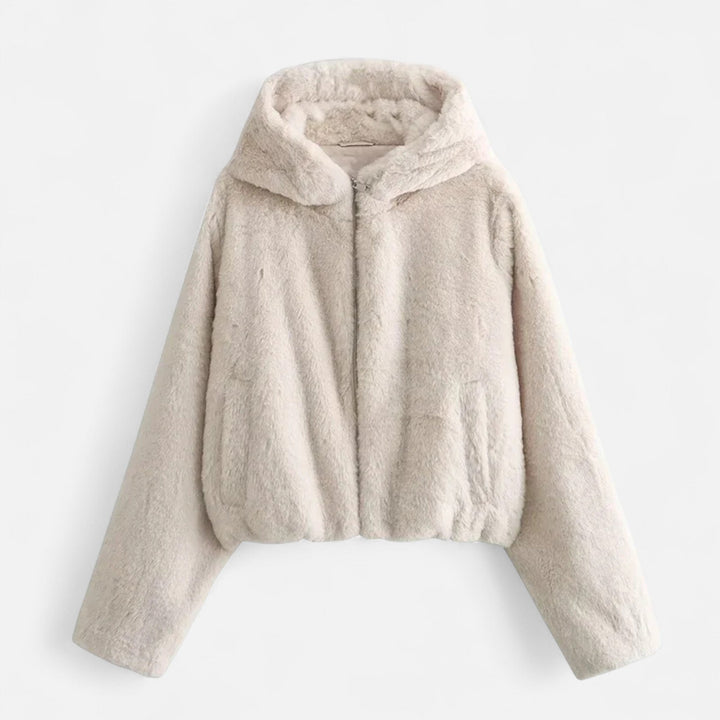 Charles Maison | Women’s Hooded Faux Fur Coat – Winter Luxe Comfort