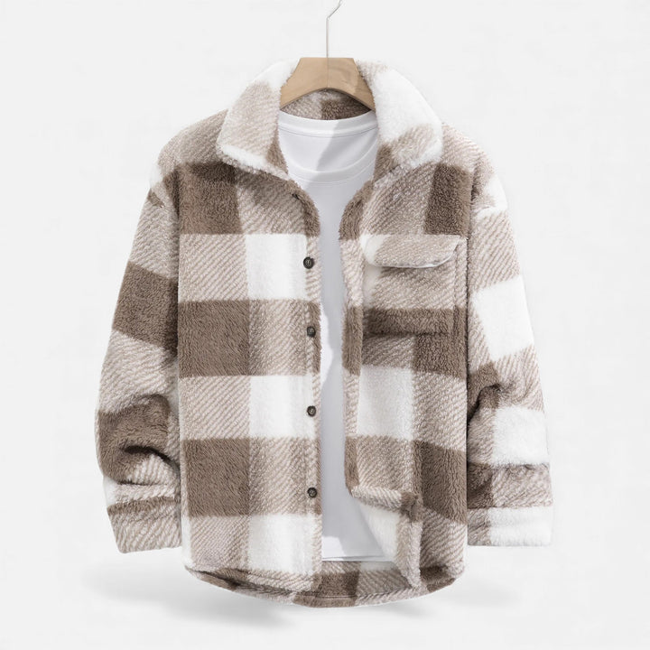 Charles Maison | Men’s Velvet Plush Rabbit Fur Jacket