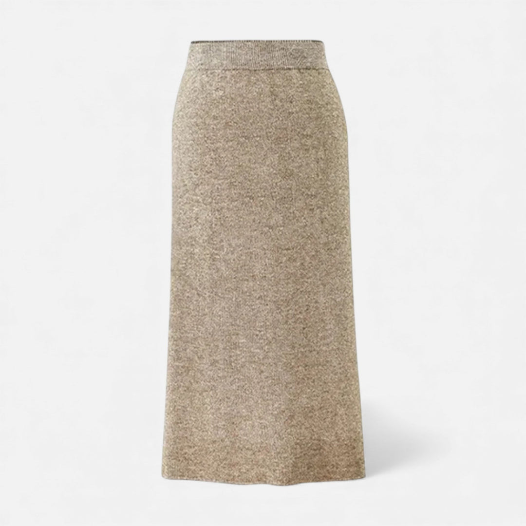 Charles Maison | Women’s Wool A-Line Split Midi Skirt