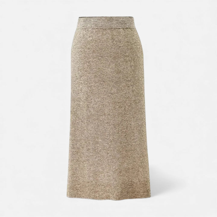 Charles Maison | Women’s Wool A-Line Split Midi Skirt