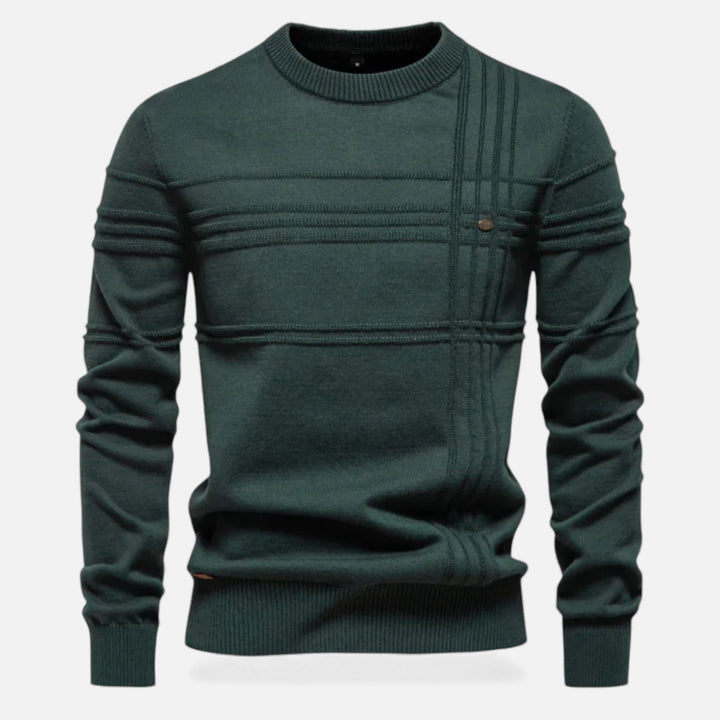 Charles Maison | Men’s Slim Fit Structured Knit Sweater