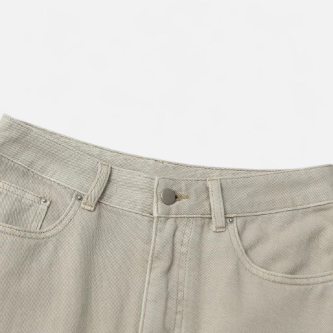 Charles Maison | Women’s High-Waist Cotton Trousers – Wide Leg Elegance