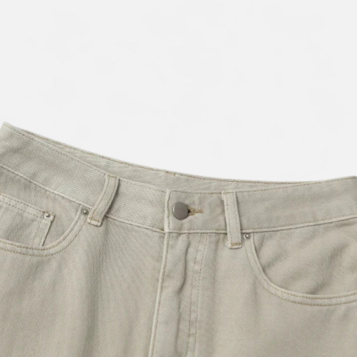 Charles Maison | Women’s High-Waist Cotton Trousers – Wide Leg Elegance