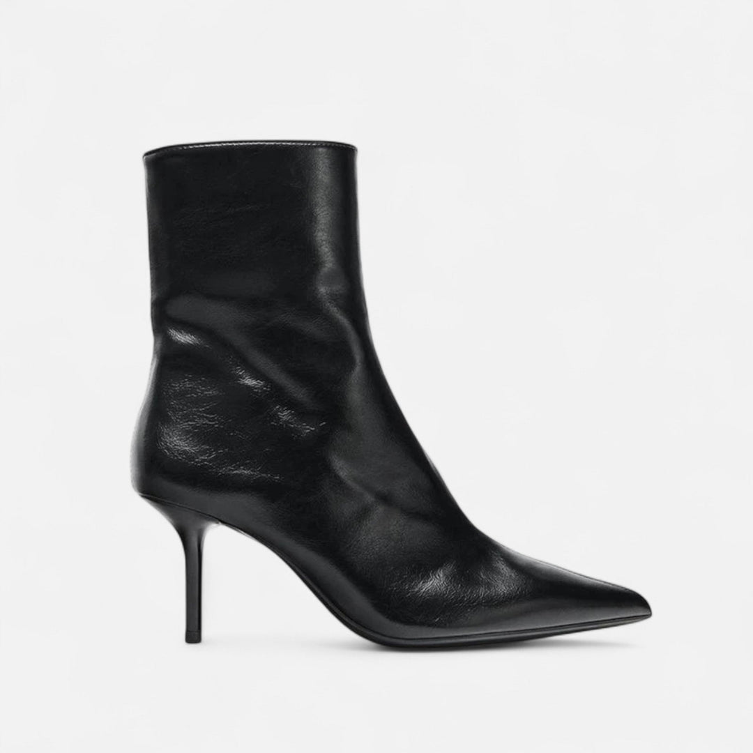 Charles Maison | Women’s Pointed-Toe Heeled Boots – Retro Luxe Flair