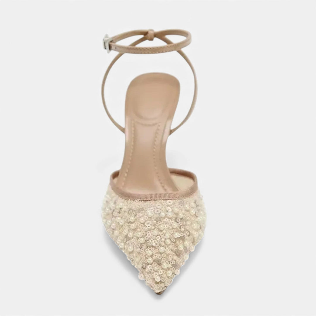 Charles Maison | Women’s Elegant Ankle-Wrap High Heels