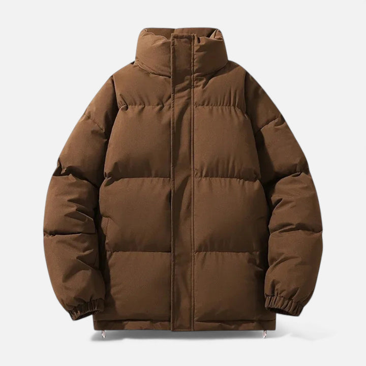Charles Maison | Unisex Puffer Cotton Jacket with Stand Collar