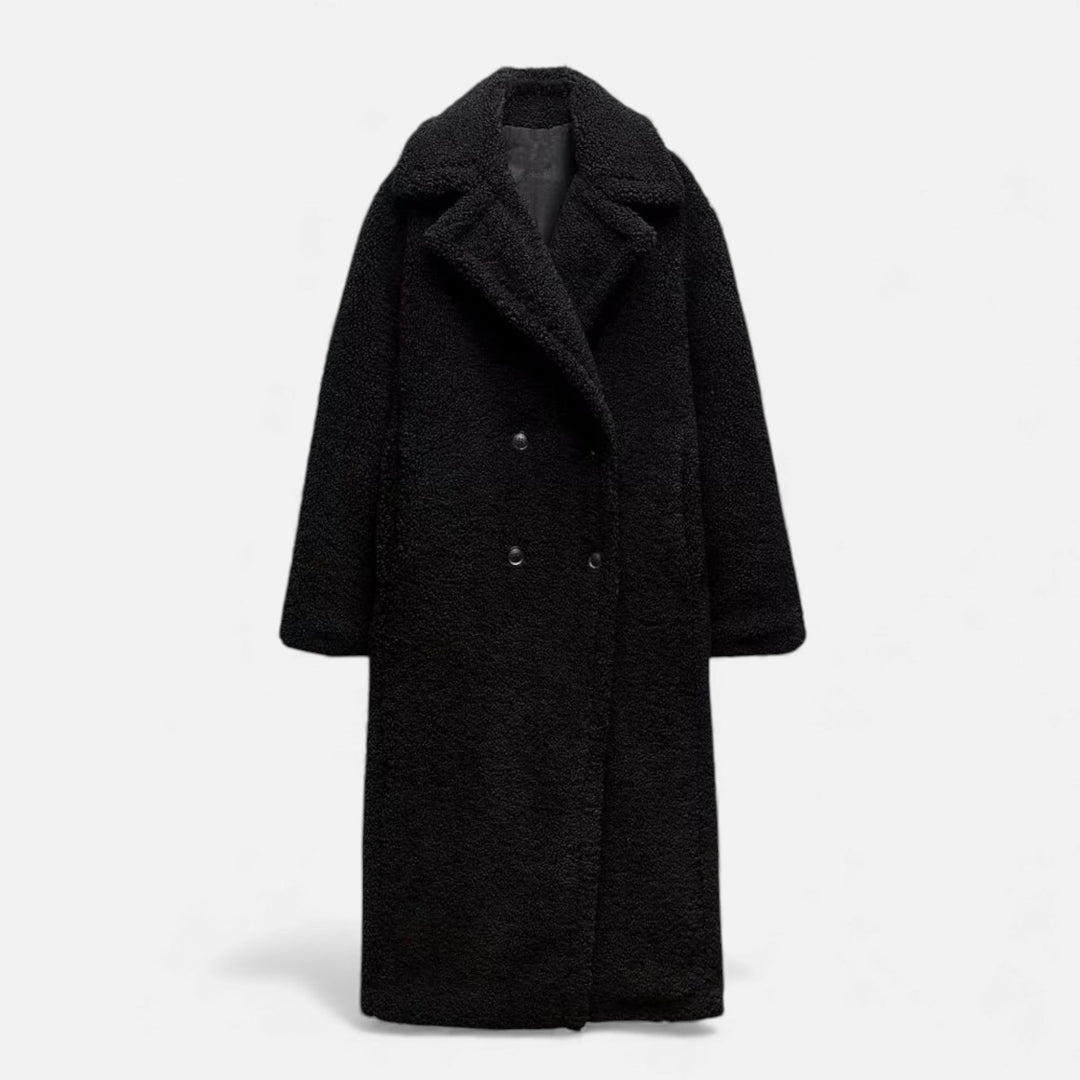 Charles Maison | Women’s Long Double-Breasted Teddy Coat